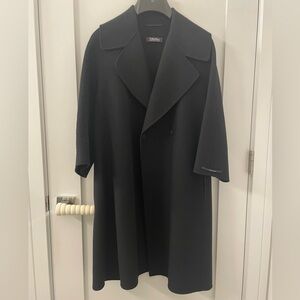 ‘S MaxMara Wool Coat Black Size 2